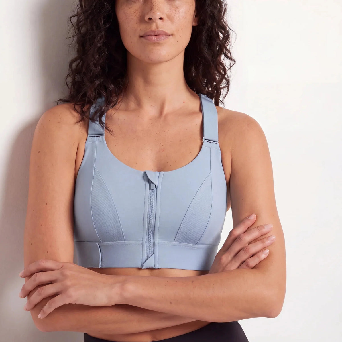 Soutien-Gorge Sportif Antichoc Zippé Confort Respirant Bande Renforcée