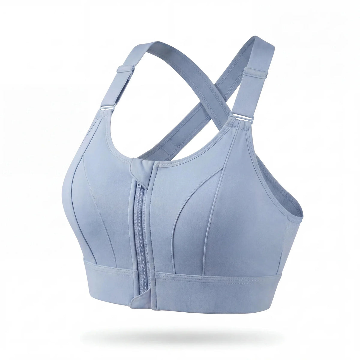 Soutien-Gorge Sportif Antichoc Zippé Confort Respirant Bande Renforcée